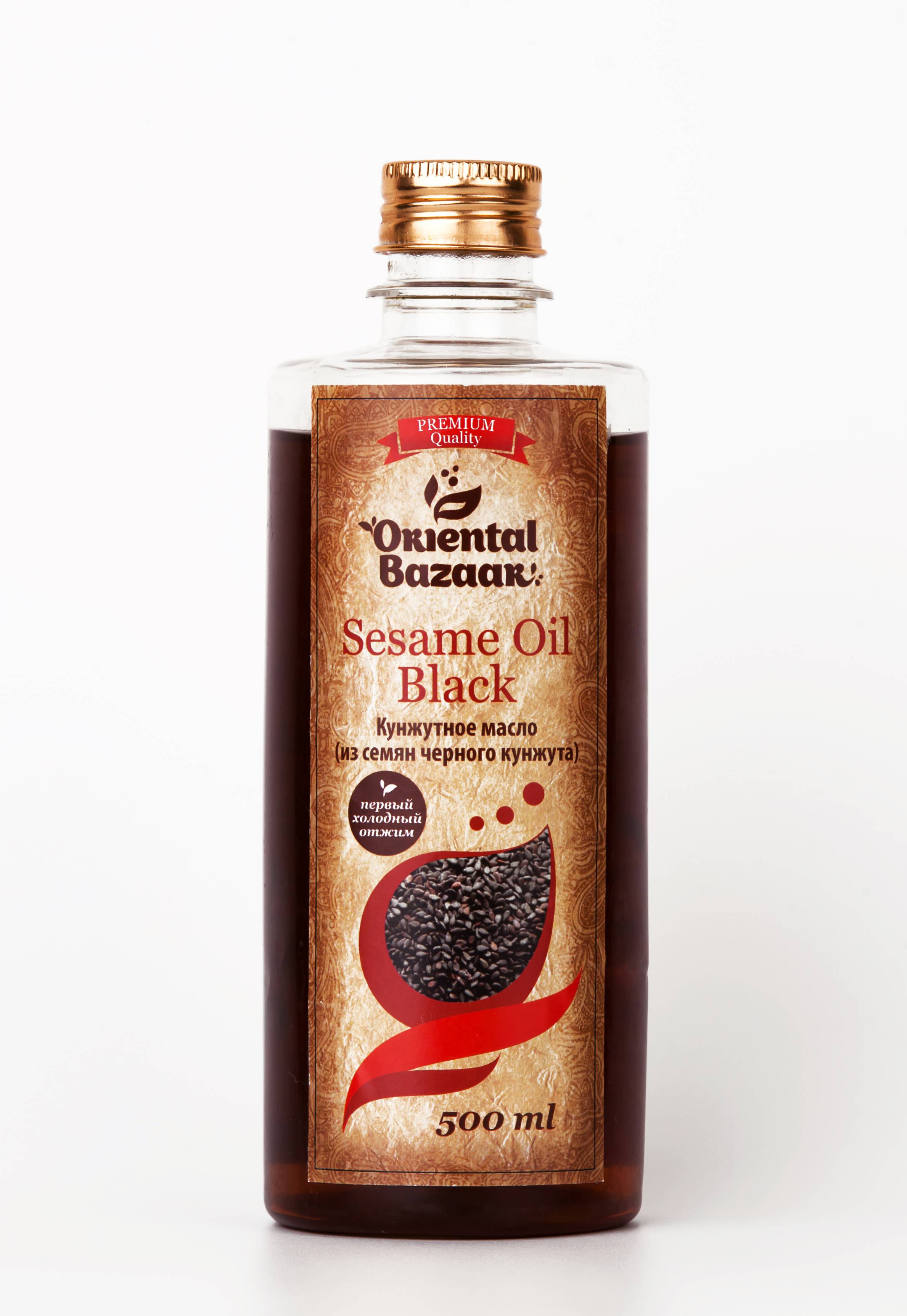 Масло из семян черного кунжута/Sesame Oil Black, 500 ml