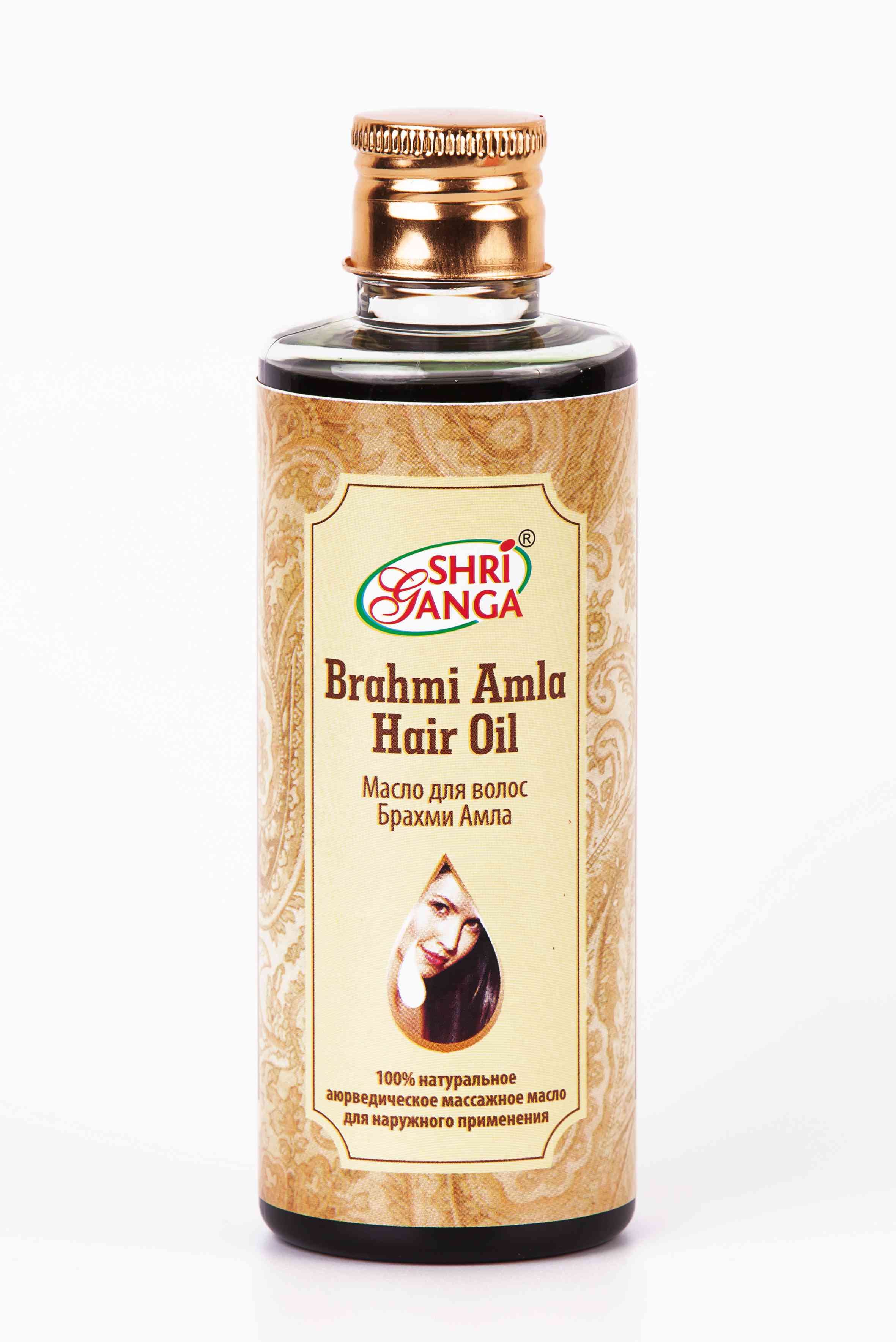 Масло для волос Брахми Амла 200 мл Шри Ганга Фармаси // Brahmi Amla Hair Oil Shri Ganga 